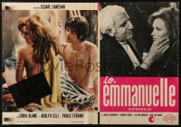 2f751 MAN FOR EMMANUELLE Italian 18x27 pbusta 1969 great different sexy images of Erika Blanc!