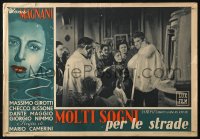 2f822 WOMAN TROUBLE Italian 14x20 pbusta 1948 baby being Christened, Anna Magnani in border!