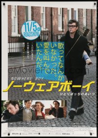 2f561 NOWHERE BOY DS Japanese 29x41 2010 cool image of Aaron Johnson as John Lennon!