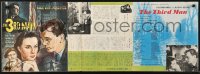 2f657 THIRD MAN Japanese 10x29 press sheet 1952 Noguchi art of Orson Welles, Cotten & Valli, rare!