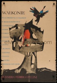 2f096 I VITELLONI Polish 23x33 1958 Federico Fellini's The Young & The Passionate, Cieslewicz art!