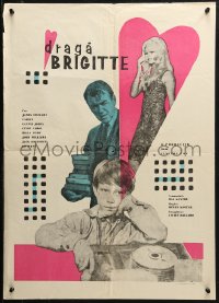 2f001 DEAR BRIGITTE Romanian 1965 Jimmy Stewart, Fabian, Brigitte Bardot, different artwork!