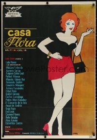 2f115 CASA FLORA Spanish 1973 completely different artwork of sexy bad girl Lola Flores by Jano!