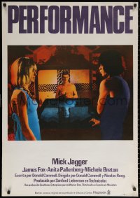 2f122 PERFORMANCE Spanish 1978 directed by Nicolas Roeg, Mick Jagger & James Fox trading roles!
