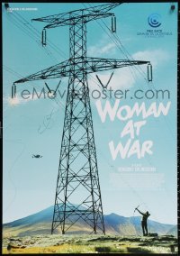 2f144 WOMAN AT WAR Swiss 2018 Benedikt Erlingsson's Kona Fer i Strio, drone under power lines!