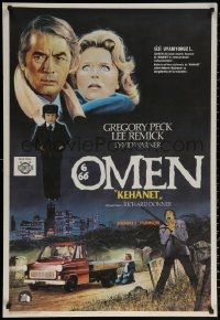 2f180 OMEN Turkish 1980 Gregory Peck, Lee Remick, Satanic horror, different art by Ugurcan!