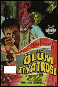 2f186 THEATRE OF DEATH Turkish 1971 Christopher Lee, great horror art and images!