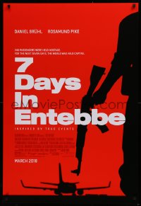 2g426 7 DAYS IN ENTEBBE advance DS 1sh 2018 1976 hijacking of Air France Flight 139, Bruhl, Pike!