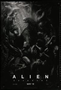 2g435 ALIEN COVENANT style C teaser DS 1sh 2017 Ridley Scott, Fassbender, incredible sci-fi image!