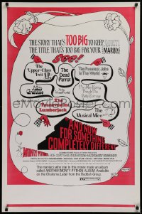 2g443 AND NOW FOR SOMETHING COMPLETELY DIFFERENT 1sh 1972 Monty Python kills the motion picture!