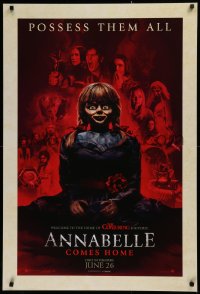2g445 ANNABELLE COMES HOME teaser DS 1sh 2019 welcome to The Conjuring universe, possess them all!