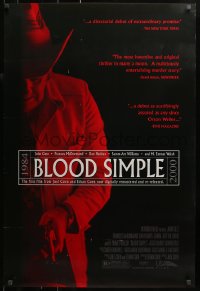 2g495 BLOOD SIMPLE 1sh R2000 Joel & Ethan Coen, Frances McDormand, cool film noir image!