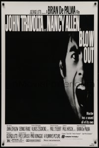 2g497 BLOW OUT 1sh 1981 John Travolta, Brian De Palma, murder has a sound all of its own!