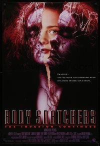 2g501 BODY SNATCHERS 1sh 1993 Abel Ferrara, The Invasion Continues, wild sci-fi image!