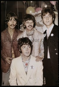2g270 BEATLES 24x36 Swiss commercial poster 1992 great image of John, Paul, George & Ringo!