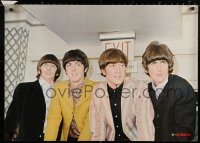 2g268 BEATLES 24x33 commercial poster 1970s John, Paul, George & Ringo near exit sign!