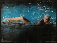 2g296 MARILYN MONROE 18x24 commercial poster 1972 completely naked in pool in last unfinished movie!