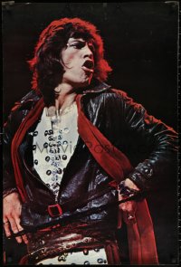 2g300 MICK JAGGER 26x39 commercial poster 1972 image of the star on stage singing!