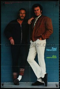2g301 PAUL NEWMAN/CLINT EASTWOOD 22x32 Japanese commercial poster 1972 completely different!