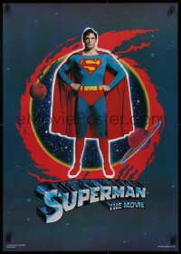 2g312 SUPERMAN 23x32 Scottish commercial poster 2006 Bob Peak, you'll believe a man can fly!