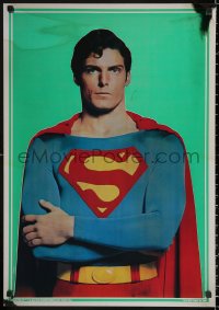 2g318 SUPERMAN group of 2 foil 21x30 commercial posters 1978 Christopher Reeve, top cast!