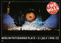 2g315 WALL LIVE IN BERLIN 25x35 English commercial poster 1990 Waters, after it falls on stage!