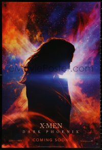 2g557 DARK PHOENIX int'l teaser DS 1sh 2019 Marvel Comics, Sophie Turner in the title role!