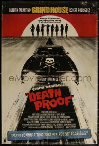 2g569 DEATH PROOF int'l 1sh 2007 Quentin Tarantino's Grindhouse, great car & sexy silhouettes art!