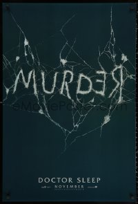 2g577 DOCTOR SLEEP teaser DS 1sh 2019 Shining sequel, McGregor, Redrum/Murder in broken mirror!