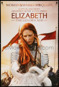 2g589 ELIZABETH: THE GOLDEN AGE int'l advance DS 1sh 2007 Cate Blanchett as Queen Elizabeth!