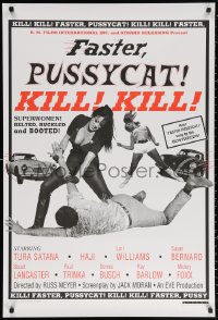 2g599 FASTER, PUSSYCAT! KILL! KILL! 1sh R1995 Russ Meyer's best, Satana, Haji, superwomen!