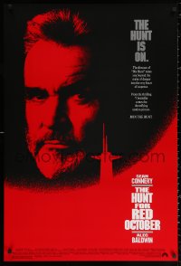 2g680 HUNT FOR RED OCTOBER 1sh 1990 Russian military submarine captain Sean Connery!