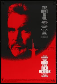 2g681 HUNT FOR RED OCTOBER int'l 1sh 1990 Russian military submarine captain Sean Connery!