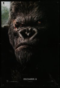 2g728 KING KONG teaser DS 1sh 2005 Peter Jackson, huge close-up portrait of giant ape!