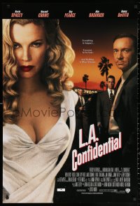 2g734 L.A. CONFIDENTIAL int'l 1sh 1997 Spacey, Crowe, Pearce, larger and better image of Basinger!