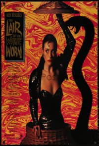 2g736 LAIR OF THE WHITE WORM 1sh 1988 Ken Russell, image of sexy Amanda Donohoe with snake shadow!