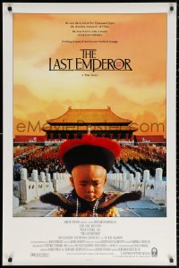 2g738 LAST EMPEROR int'l 1sh 1987 Bertolucci, great image of young emperor w/army!