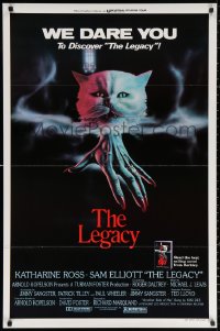 2g741 LEGACY style C 1sh 1979 wild spooky cat artwork, it is a birthright of living death!