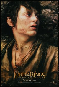 2g762 LORD OF THE RINGS: THE RETURN OF THE KING teaser DS 1sh 2003 Elijah Wood as tortured Frodo!