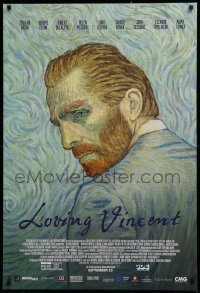2g768 LOVING VINCENT advance DS 1sh 2017 Van Gogh, movie made completely out of oil paintings!