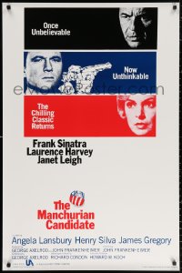 2g779 MANCHURIAN CANDIDATE 1sh R1988 Frank Sinatra, Janet Leigh, directed by John Frankenheimer!
