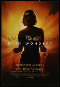2g843 PROFESSOR MARSTON & THE WONDER WOMEN advance DS 1sh 2017 Wonder Woman, Bella Heathcote!