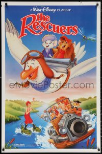 2g856 RESCUERS 1sh R1989 Disney mouse mystery adventure cartoon from depths of Devil's Bayou!
