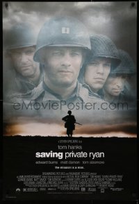 2g866 SAVING PRIVATE RYAN 1sh 1998 Spielberg, cast image of Tom Hanks, Tom Sizemore, Matt Damon!