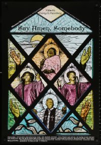 2g867 SAY AMEN, SOMEBODY 1sh R2019 black gospel singing, stained glass art by Lauren Caddick!