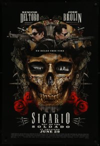 2g883 SICARIO: DAY OF THE SOLDADO advance DS 1sh 2018 Benicio Del Toro, Josh Brolin, Santa Muerte!