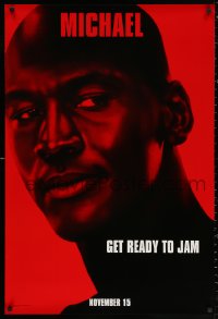2g891 SPACE JAM teaser DS 1sh 1996 cool close-up of basketball star Michael Jordan!