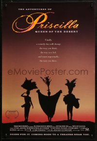 2g323 ADVENTURES OF PRISCILLA QUEEN OF THE DESERT 2-sided 17x25 special poster 1994 Stamp!