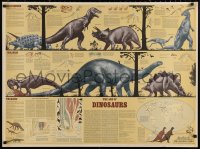 2g324 AGE OF DINOSAURS 29x39 English special poster 1973 Peter Snowball, Nicolas Hall, & Williams!