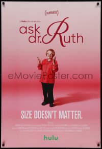 2g119 ASK DR. RUTH tv poster 2019 full-length image for Hulu - size doesn't matter!